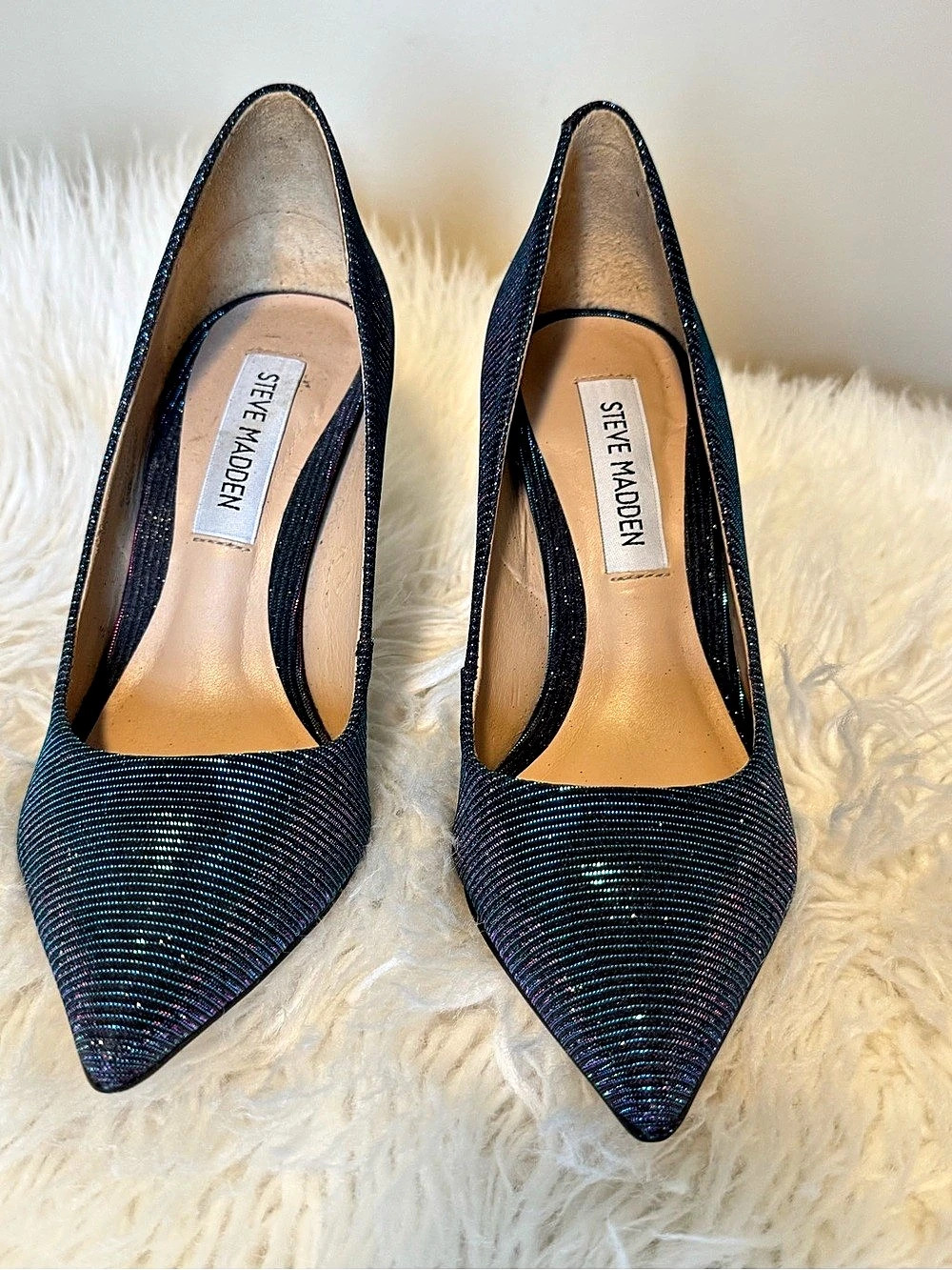 Steve Madden Daisie Pointed-Toe Heels Black US 7.5